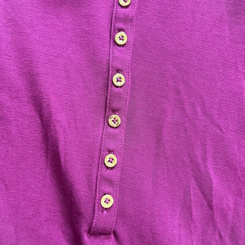 Lilly Pulitzer Magenta Polo Shirt - Picture 3 of 6